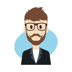 man cartoon character