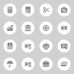 Finance web icons set