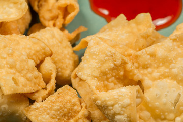 Fried Wontons Sweet and Sour 1