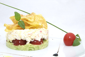 salad with crab