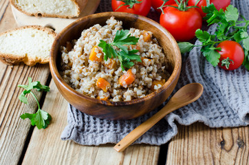 Buckwheat with vegetables
