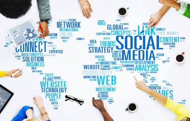 Social Media Internet Connection Global Communications Concept