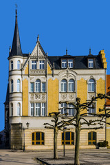 Ancient tenement in the main square in Pszczyna