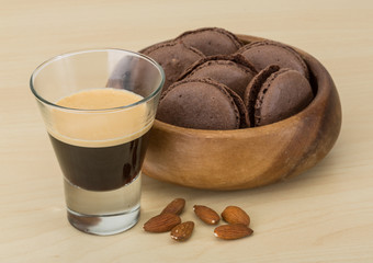 Coffee with macaroons