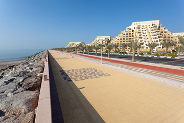 Obraz premium Promenade at Marjan Island in Ras Al Khaimah, UAE