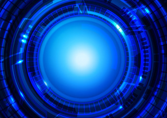 Technology Blue Background