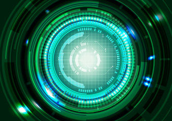 Abstract Technology Circles Background