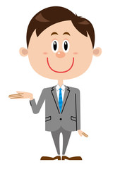 ビジネスマン　案内