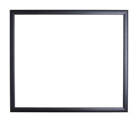 Empty copyspace wooden picture frame isolated