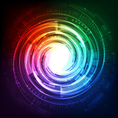 Abstract future technology background concept, vector