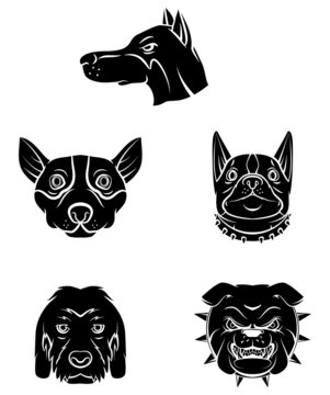 Tattoo Symbol Of Dog Head