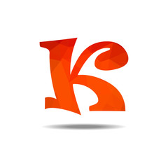 alphabet low polygon