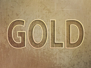 illustration: gold, metal texture