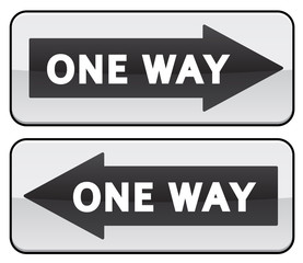 One Way traffic sign image