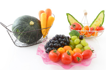 新鮮な野菜と果物