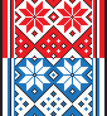 Belorussian ethnic ornament, seamless pattern