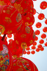 Red Chinese Lanterns decorate