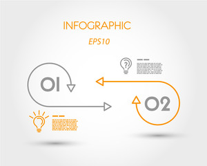 lienar two infographics options