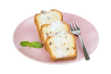 Cake with raisins