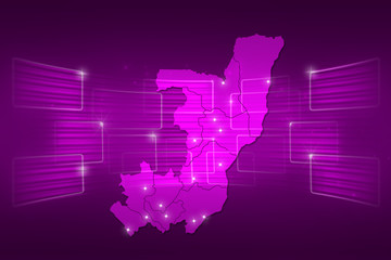 Kongo Map World map News Communication purple