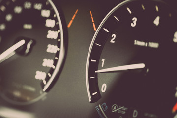 Tachometer detail