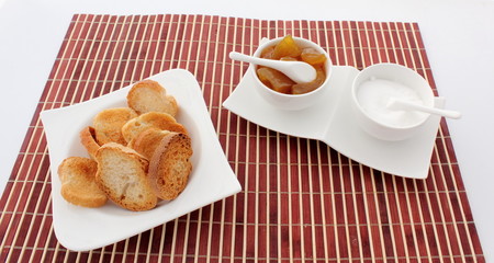 Petit grillé et confiture