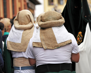 Costaleros, Semana Santa de Sevilla, España