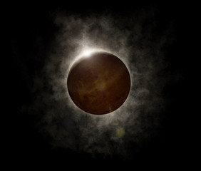 Naklejka na ściany i meble Solar eclipse