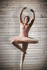 Composite image of pretty ballerina dancing © WavebreakmediaMicro