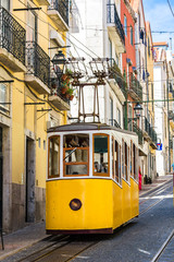 Naklejka na ściany i meble Lisbon's Gloria funicular