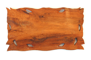 wooden plate