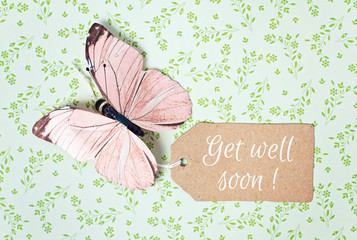 lovely greeting card - get well soon - 78363199