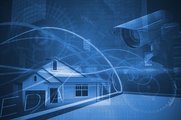 Composite image of cctv camera