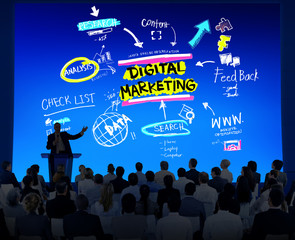 Digital Marketing Branding Strategy Online Media Concept