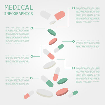 Medical and healthcare infographic, elements for creating infogr