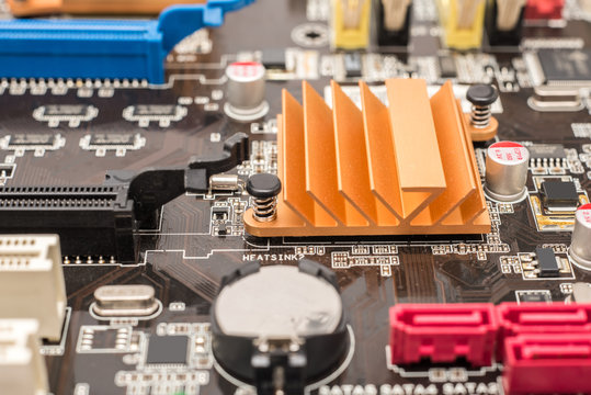 Chipset Heatsink On Computer Motherboard