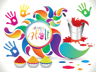 abstract artistic holi elements