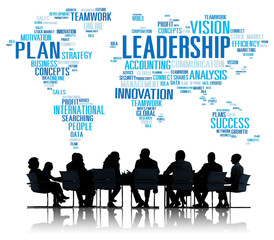 Fototapeta na wymiar Leadership Boss Management Coach Chief Global Concept