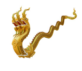 Fototapeta na wymiar Three-headed dragon statue