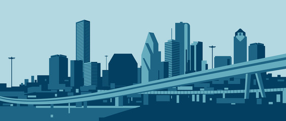 Fototapeta na wymiar Houston skyline