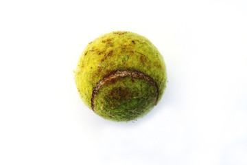 old tennis ball