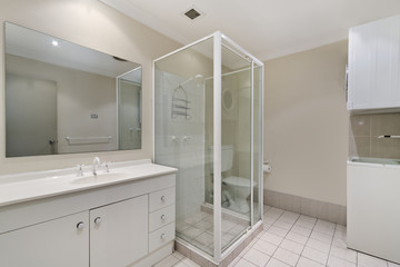 modern bathroom in luxury apartment