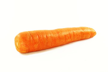 carrot  closeup in pure white background