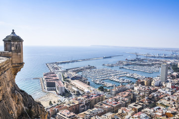 Panoramic view of Alicante (Spain)