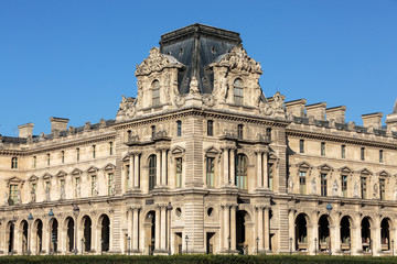 Fototapeta na wymiar Paris - The Louvre Museum.