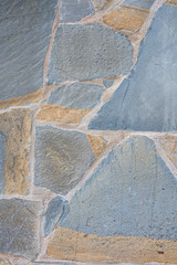Close-up view of stone wall.