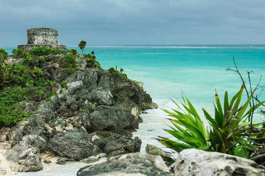 Temple of the wind in Tulum, Quintana Roo