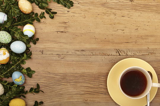 Osterdekoration, Kaffeetasse