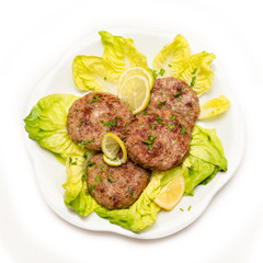 Hamburger di manzo fritti