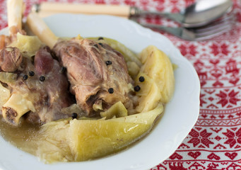 Farikal - traditional Norwegian dishes of lamb and cabbage